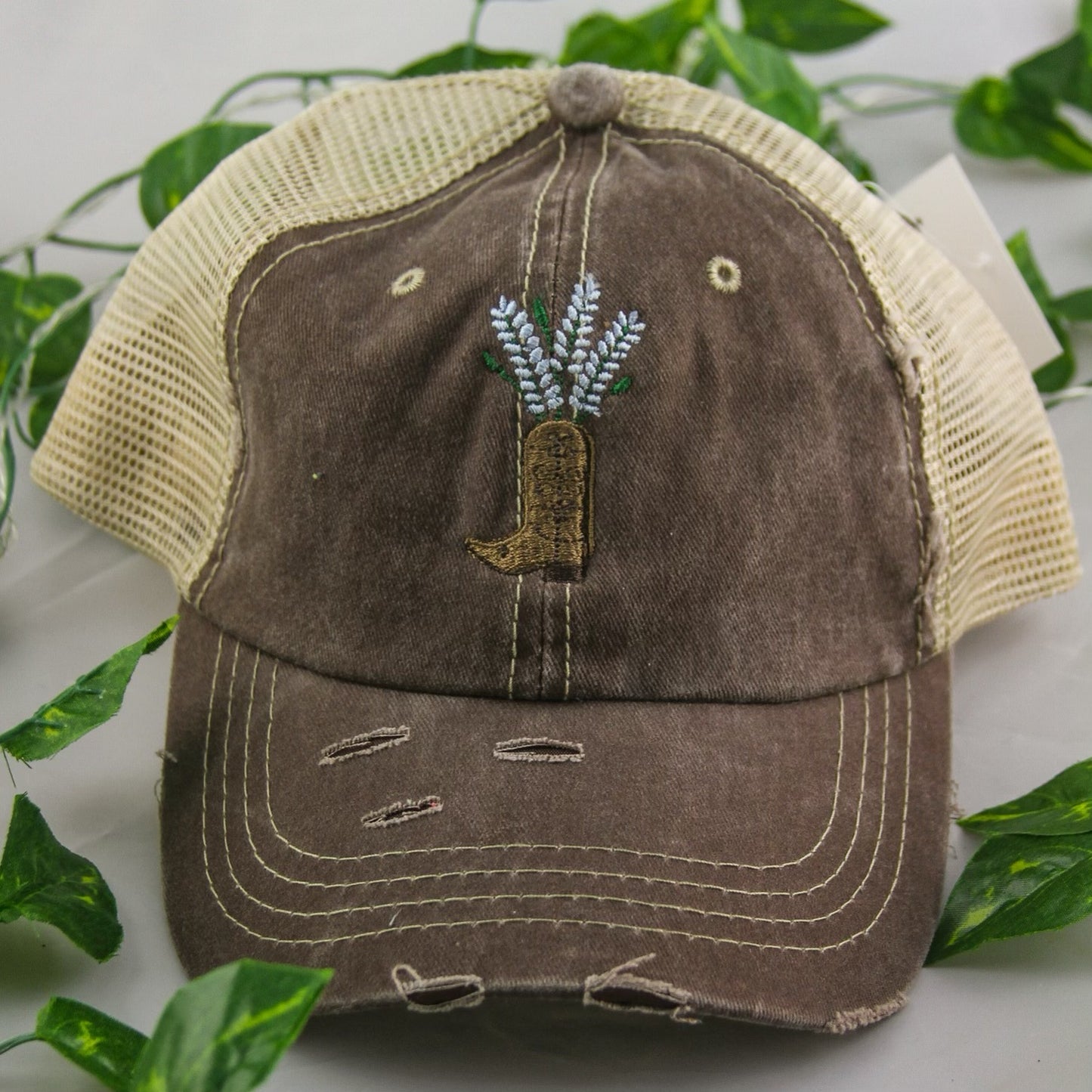 Blue Bonnet Cowboy Boot Hat