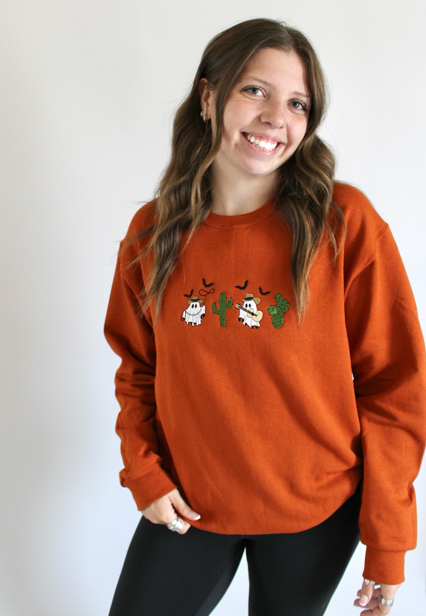 Western Ghosties Embroidered Crewneck