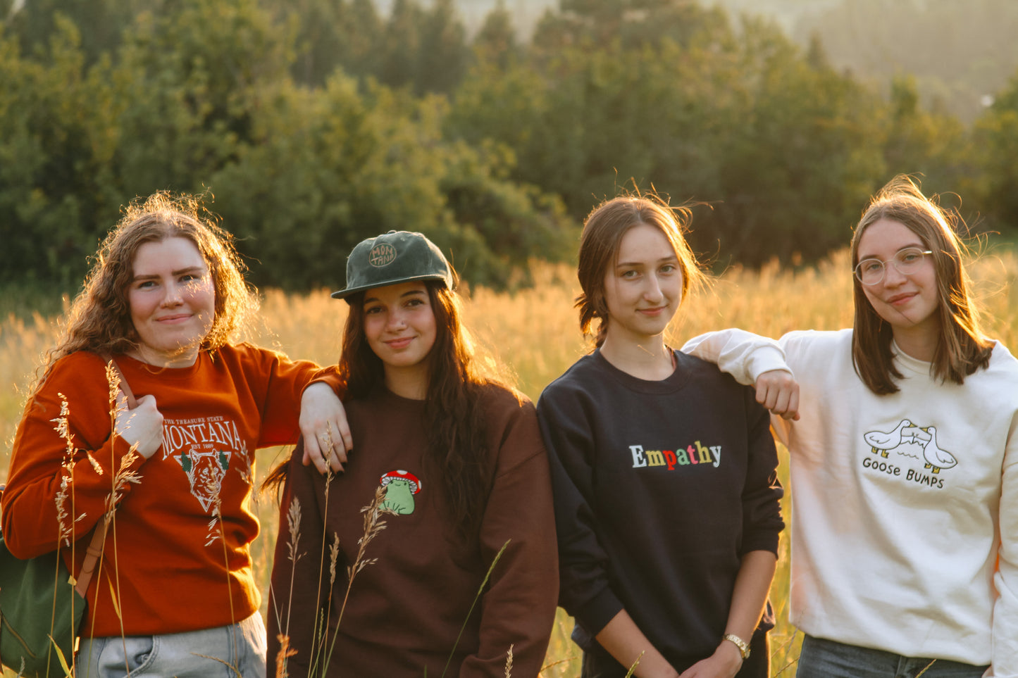 Mushroom Frog Embroidered Crewneck