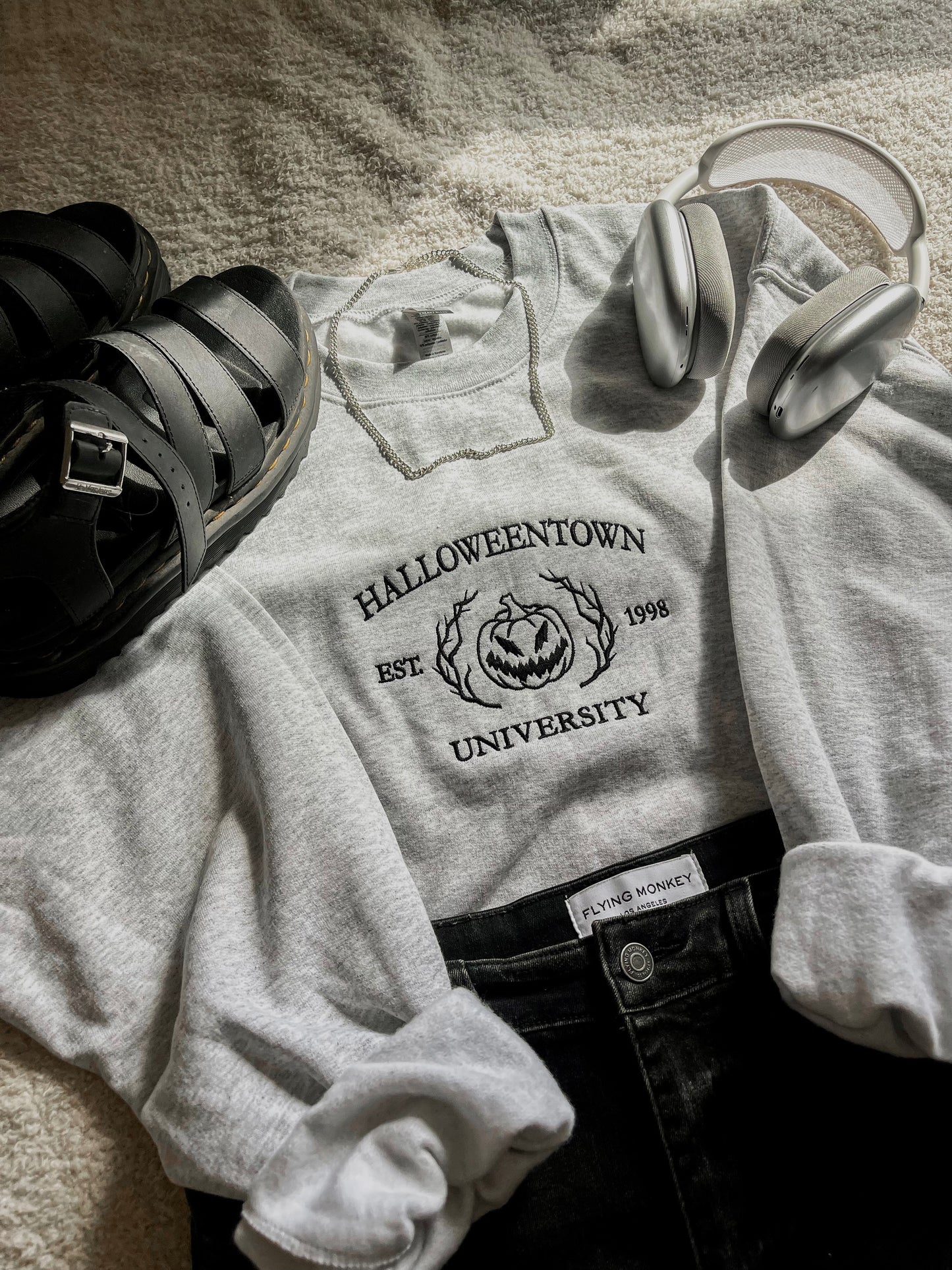 Halloweentown Embroidered Crewneck