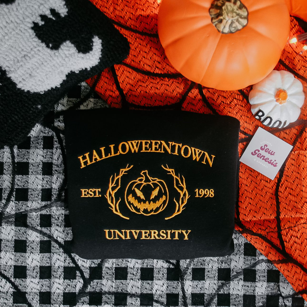 Halloweentown Embroidered Crewneck