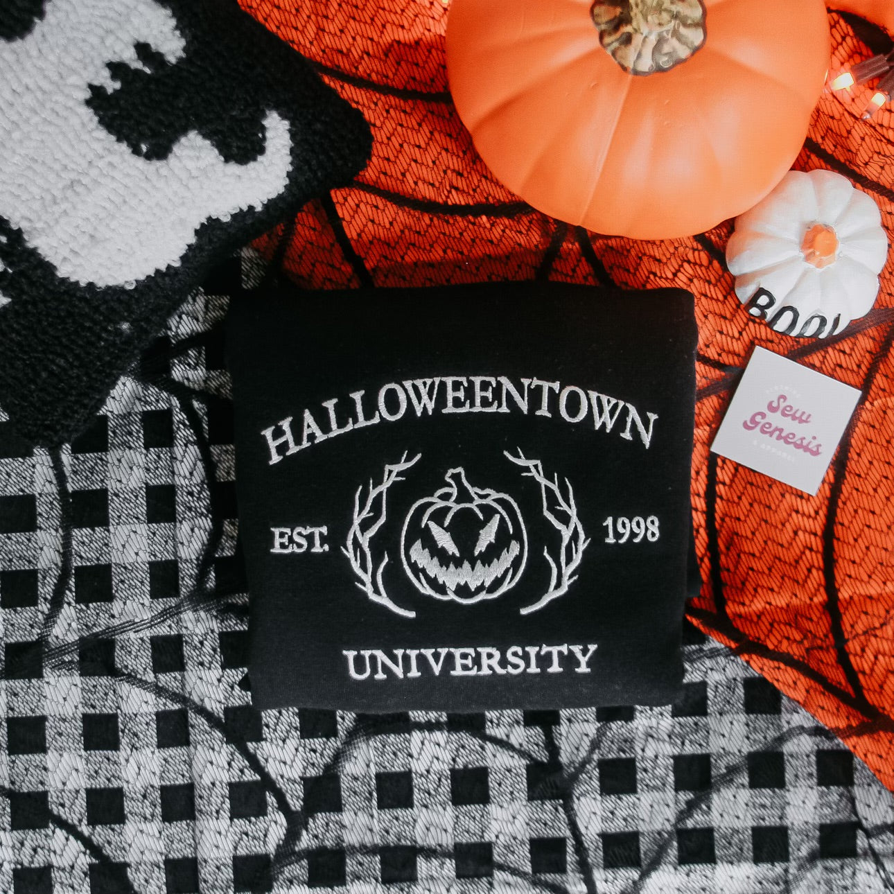 Halloweentown Embroidered Crewneck