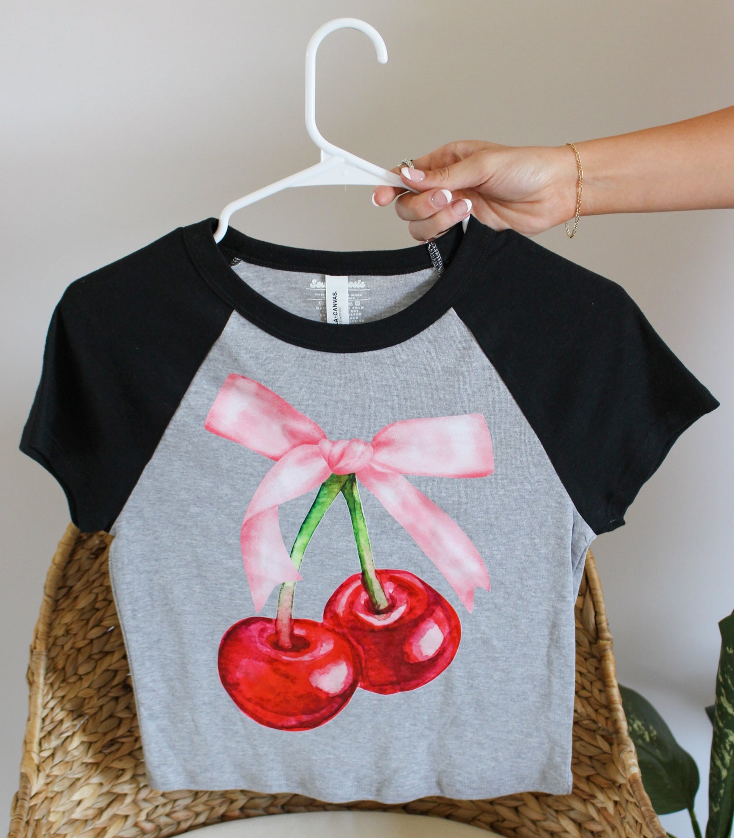Coquette Cherry Baby Tee