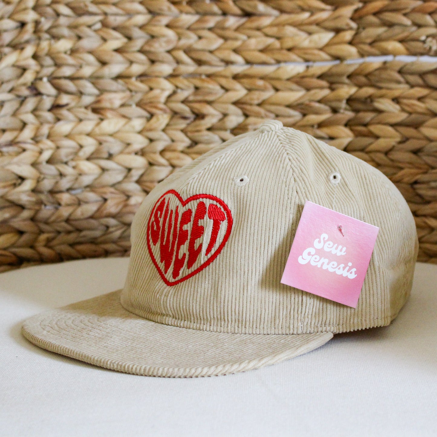 Sweet Heart Corduroy Hat