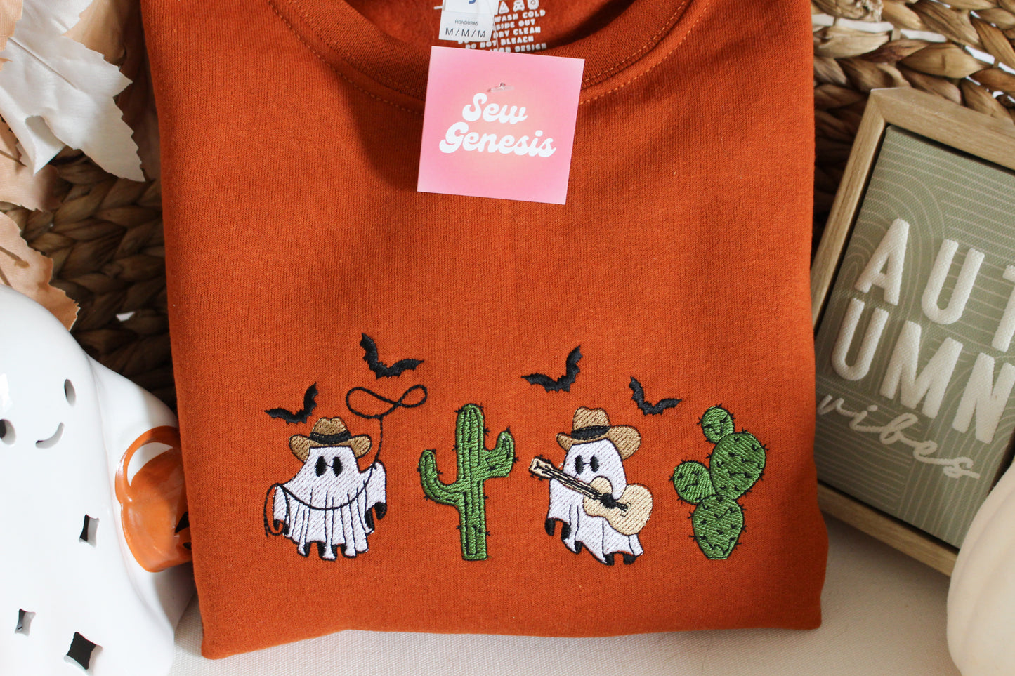 Western Ghosties Embroidered Crewneck