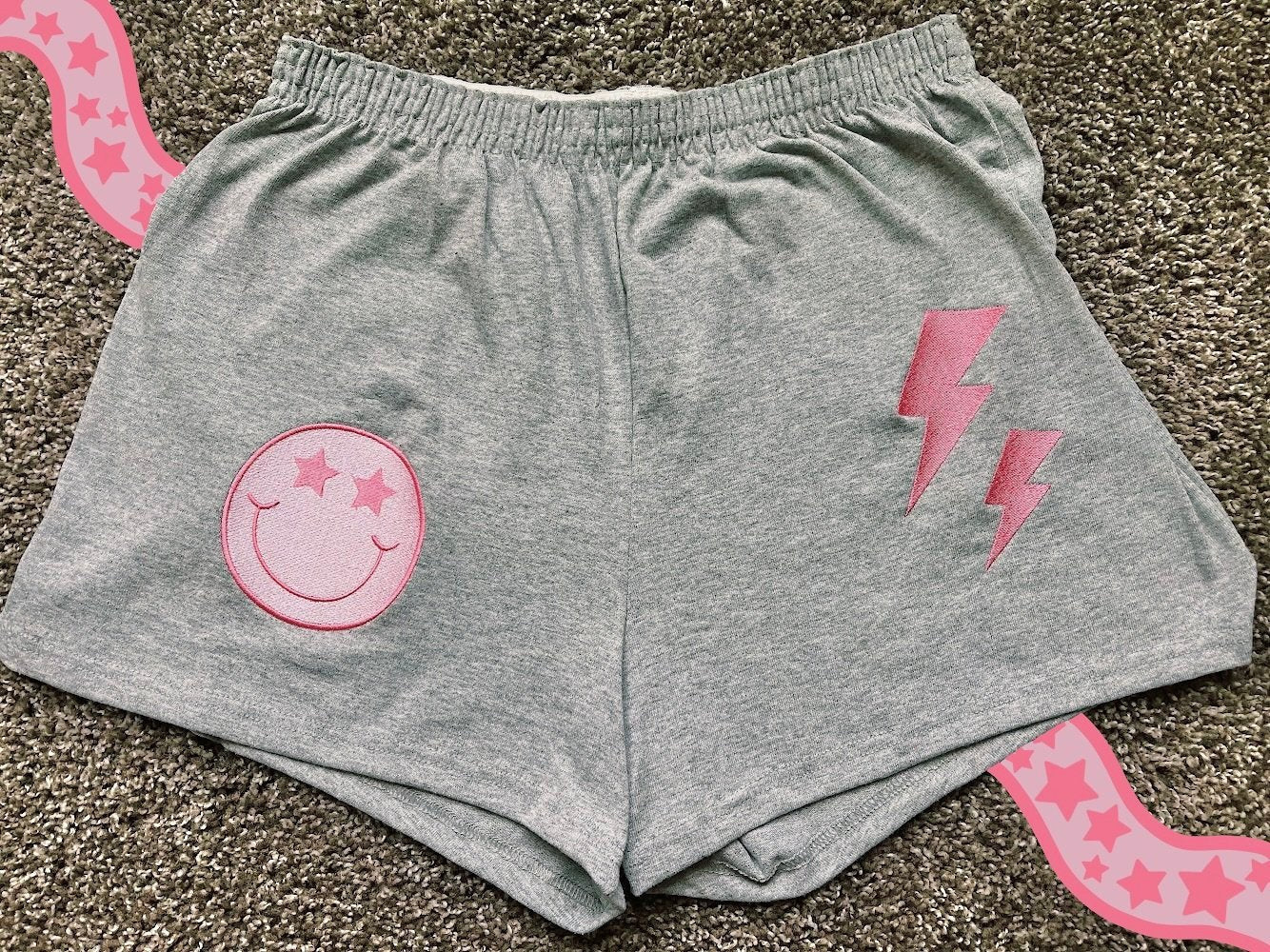 "Retro" Sports Grey Shorts