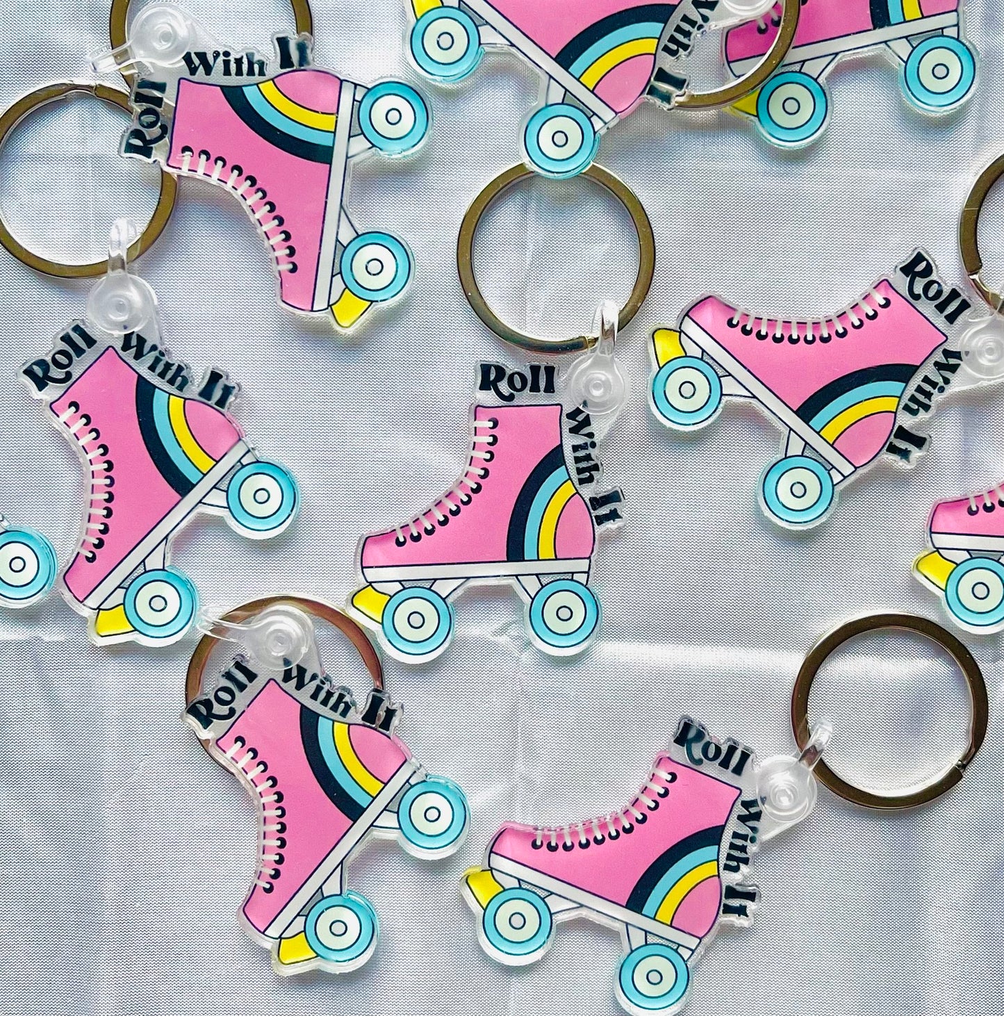 "Roll With It" Acrylic Keychain