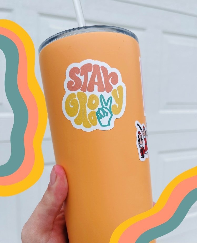 "Stay Groovy" Sticker