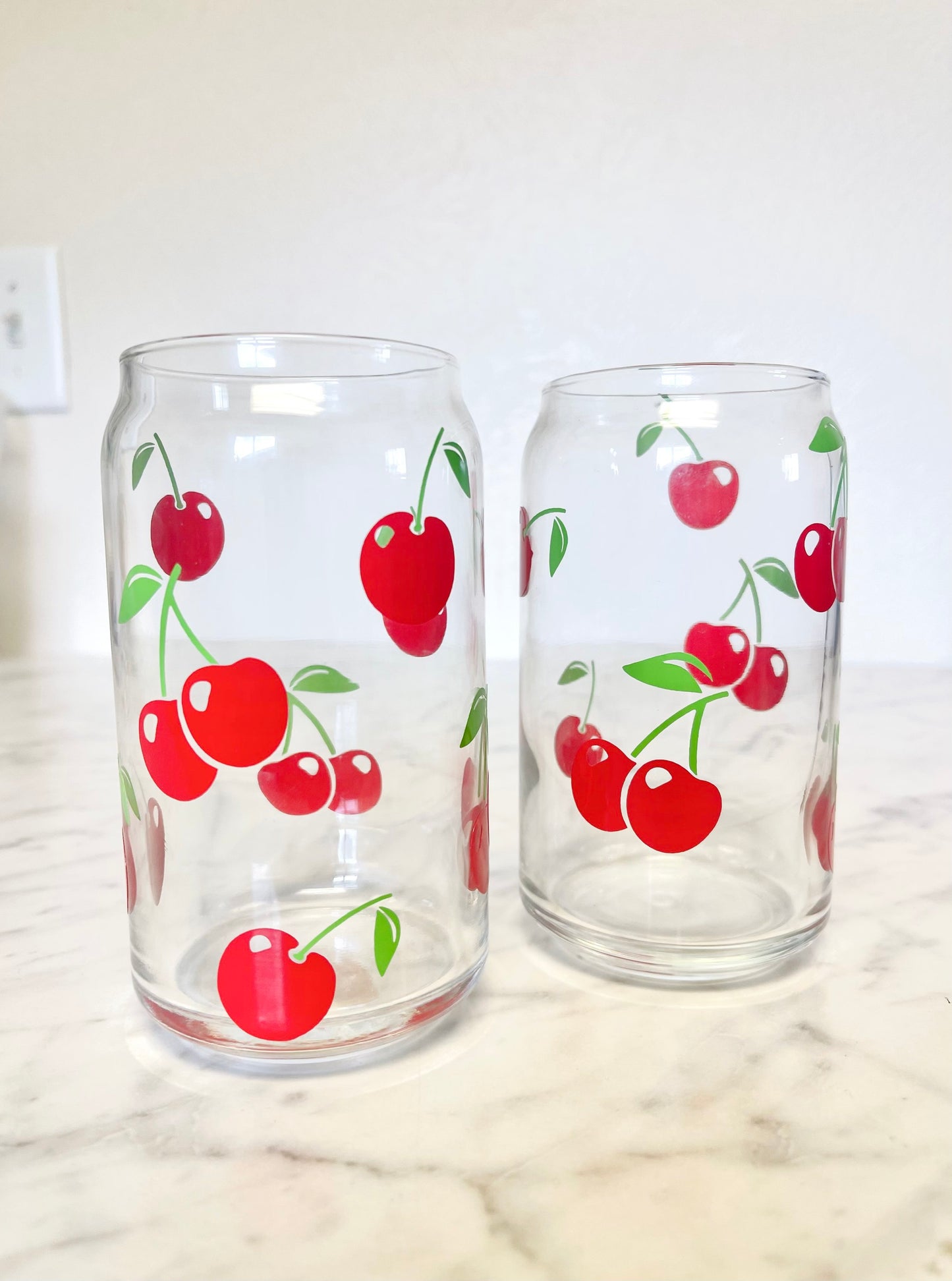 Cherry Glass Cup