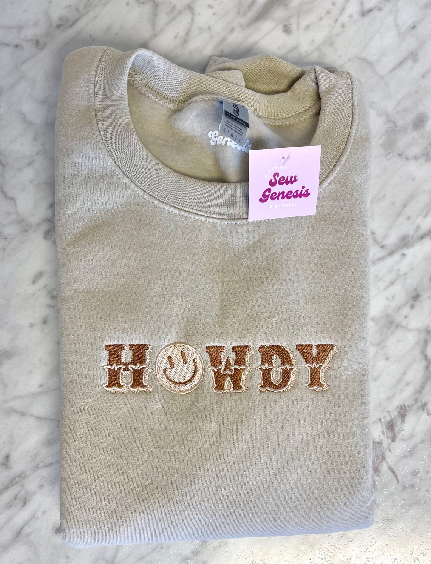 Howdy Embroidered Crewneck