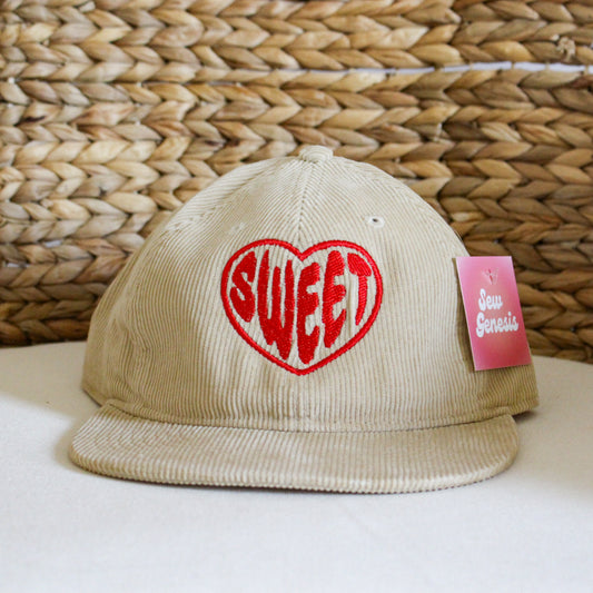 Sweet Heart Corduroy Hat