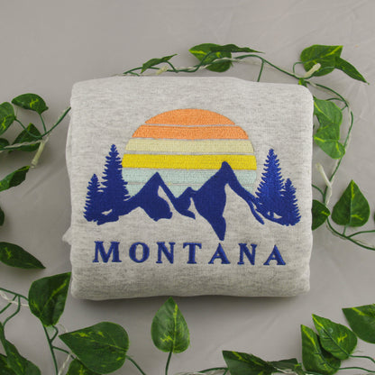 "Montana" Embroidered Crewneck